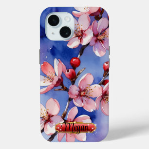 Coque Pour iPhone 15 Coque de téléphone iPhone / iPad Fleurs de cerisie