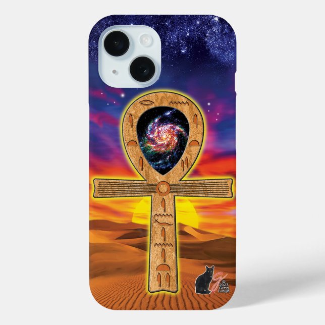Coque Pour iPhone 15 Coque iphone Ankh Coque-Mate (Verso)