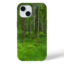 Coque iphone de bois vert vibre
