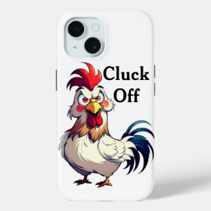 Coque Pour iPhone 15 Coque iphone de jeu de coq personnalisé, Cluck Off