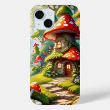 Coque iphone de la ville de champignons