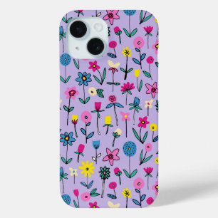 Coque Pour iPhone 15 Coque iphone du Jardin des Fleurs Lilac