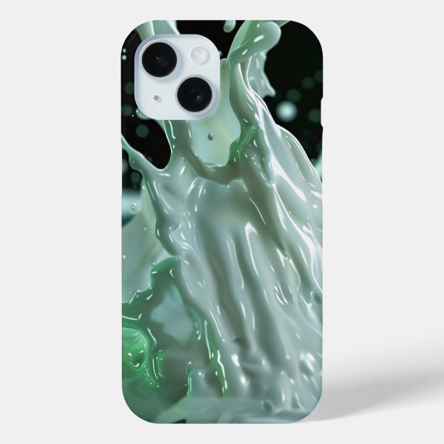 Coque Pour iPhone 15 Coque iphone Emerald Splash Dynamics (Verso)
