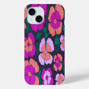 Coque Pour iPhone 15 Coque iphone rose orange et noir