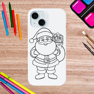 Coque Pour iPhone 15 Couleur de votre propre Père Noël iPhone / coque i