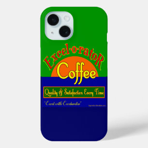 Coque Pour iPhone 15 Excelorator Café Funny Retro Art coque iphone