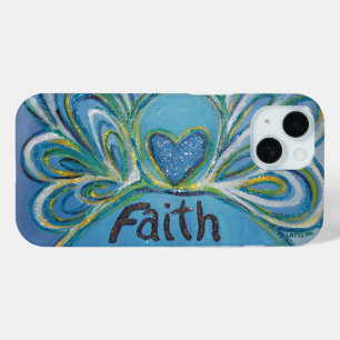 Coque Pour iPhone 15 Faith Angel Word Art coque iphone personnalisé