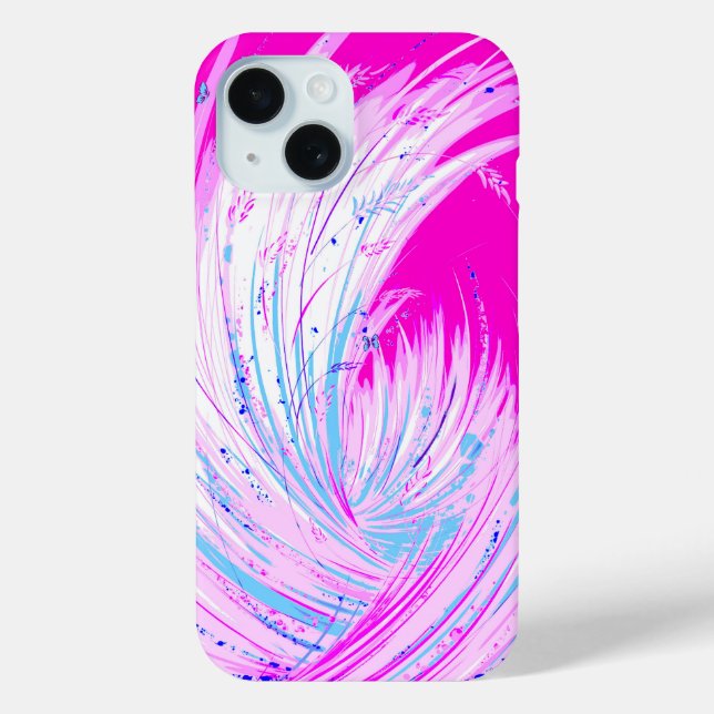 Coque Pour iPhone 15 Grass et papillons sauvages iPhone 15 Coque (Verso)