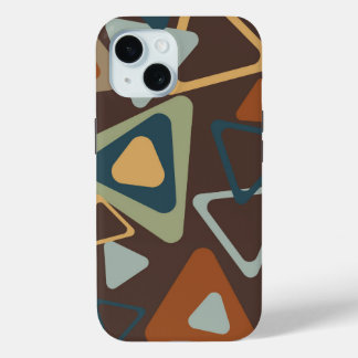 Coque Pour iPhone 15 iPhone 15 Coque Avec Triangles Modernes Du Milieu 