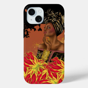 Coque Pour iPhone 15 Iphone femme africaine / coque ipad
