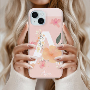 Coque Pour iPhone 15 iPhone nom Changer le Coque iphone de logo initial