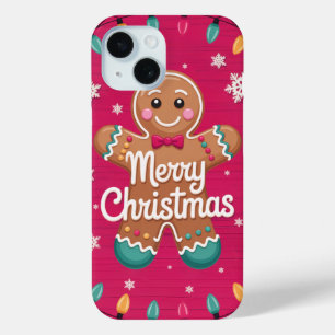 Coque Pour iPhone 15 Joyeux Noël Gingerbread Homme iPhone / coque ipad