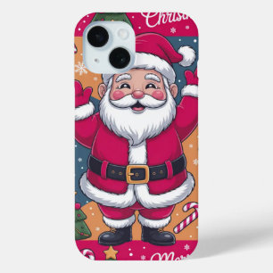 Coque Pour iPhone 15 Noël Noël Noël Santa Clause iPhone / coque ipad