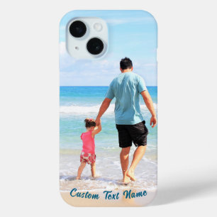 Coque Pour iPhone 15 Personnalisé votre coque iphone photo avec nom de 