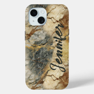 Coque Pour iPhone 15 Pierre de marbre 15 iPhone / coque ipad