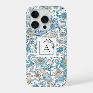 Coque pour iPhone 15 Pro Arabesque Florale Élégant