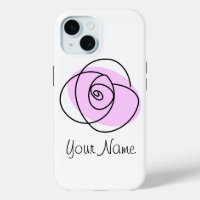Rose Lilac 'Nom' coque iphone