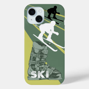 Coque Pour iPhone 15 Ski Boot Army coque iphone vert