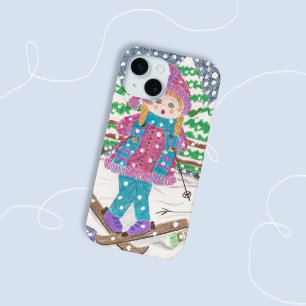 Coque Pour iPhone 15 Ski fille coque iphone mignon