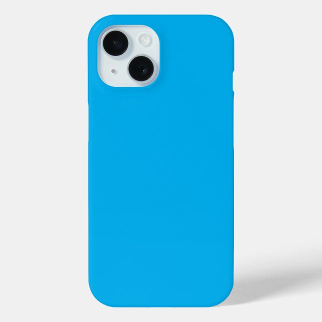 Coque Pour iPhone 15 Sky Blue couleur iPhone / coque ipad (Verso)