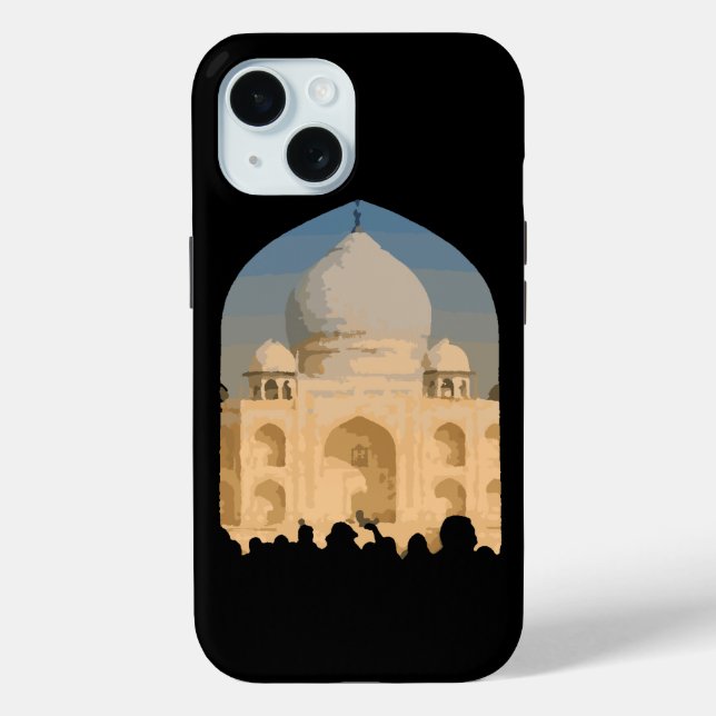 Coque Pour iPhone 15 Taj Mahal Coque iphone (Verso)