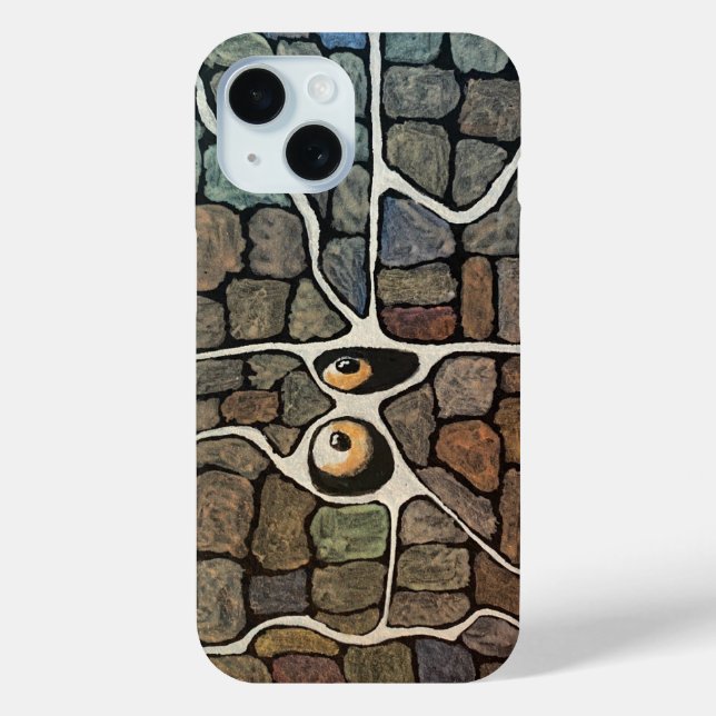 Coque Pour iPhone 15 Yeux dans le mur iPhone / coque ipad (Verso)