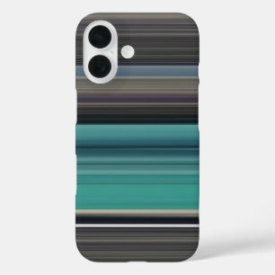 Coque Pour iPhone 16 Abstrait n° 1 : coque iphone Coque-mat Turquoise e