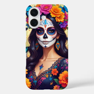 Coque Pour iPhone 16 Beau crâne de sucre iPhone / coque ipad