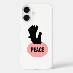 Coque Pour iPhone 16 Black and Pink Peace Dove iPhone 5 Coque