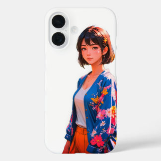 Coque Pour iPhone 16 Blossom Blue iPhone 16 Coque