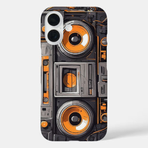 Coque Pour iPhone 16 Boombox Time Machine coque iphone