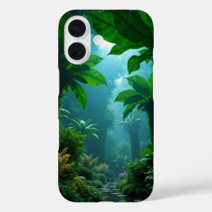 Coque Pour iPhone 16 Chemin de la jungle mystique iPhone / coque ipad