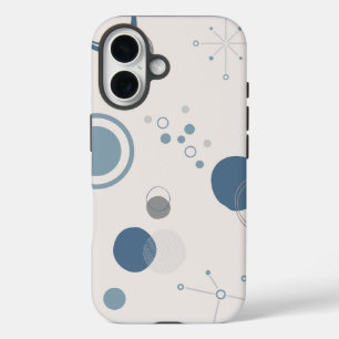 Coque Pour iPhone 16 Coque iPhone 16 'Moderne Milieu du Siècle Cercles