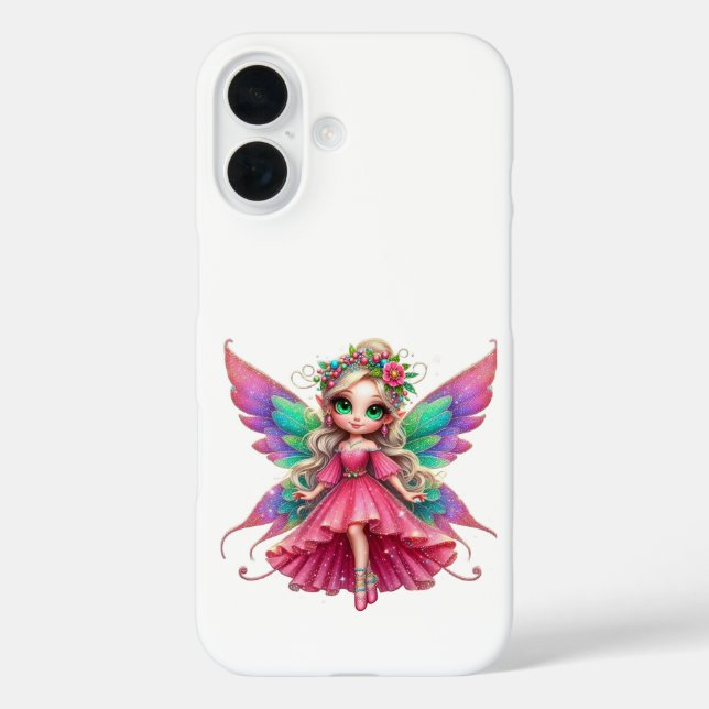 Coque Pour iPhone 16 Coque iphone Apple fée (Verso)