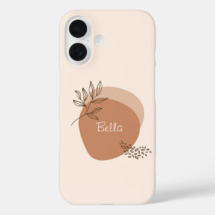 Coque Pour iPhone 16 Coque iphone Beige Boho personnalisé
