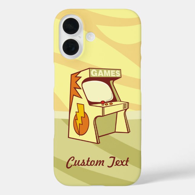 Coque Pour iPhone 16 Coque iphone Coque-Mate de la machine d'arcade (Verso)