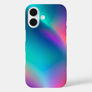 Coque Pour iPhone 16 Coque iphone d'art coloré à huile métallique
