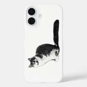 Coque Pour iPhone 16 Coque iphone de chats modernes à long rayon