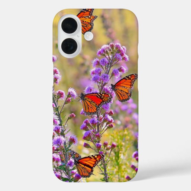 Coque Pour iPhone 16 Coque iphone de conception papillon (Verso)