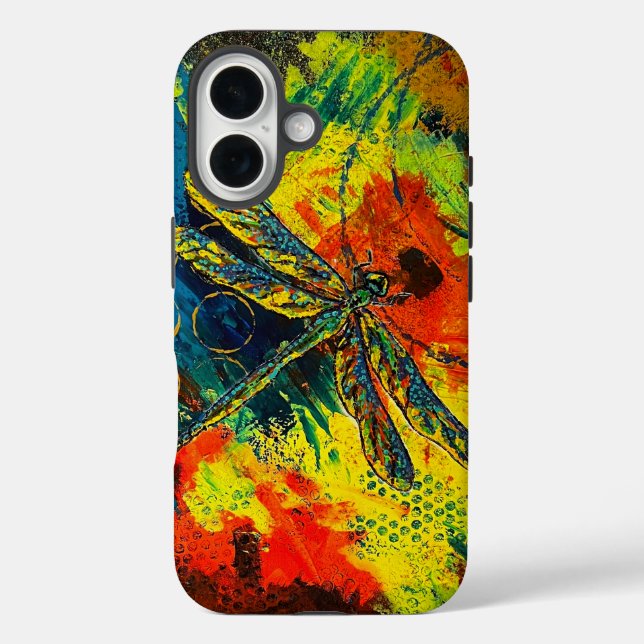 Coque Pour iPhone 16 Coque iphone de libellules (Verso)