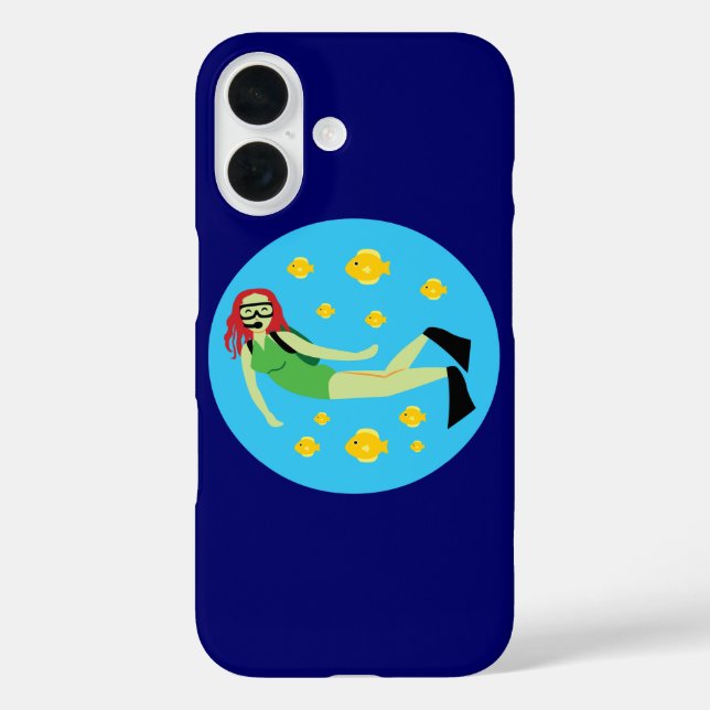 Coque Pour iPhone 16 Coque iphone de plongée (Verso)