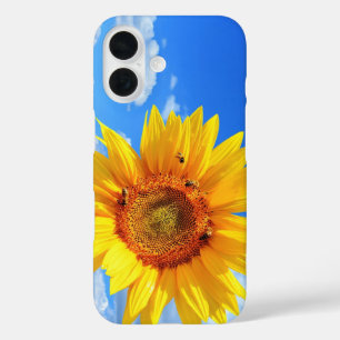 Coque Pour iPhone 16 Coque iphone de tournesol et d'abeilles