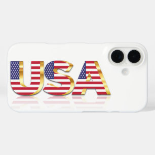 Coque Pour iPhone 16 Coque iphone du drapeau patriotique américain