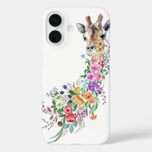 Coque Pour iPhone 16 Coque iphone Floral Giraffe
