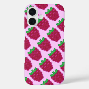 Coque Pour iPhone 16 Coque iphone Motif Red Raspberry