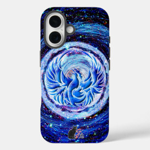 Coque Pour iPhone 16 Coque robuste de Phoenix bleu-coque iphone