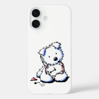 Coque temps Westie-coque iphone de date