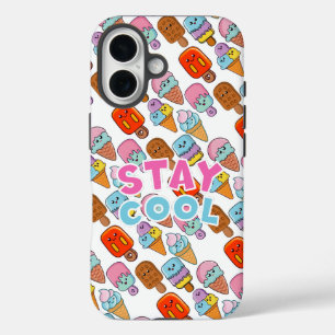 Coque Pour iPhone 16 Cute Kawaii Ice Cream & Popsicle coque iphone