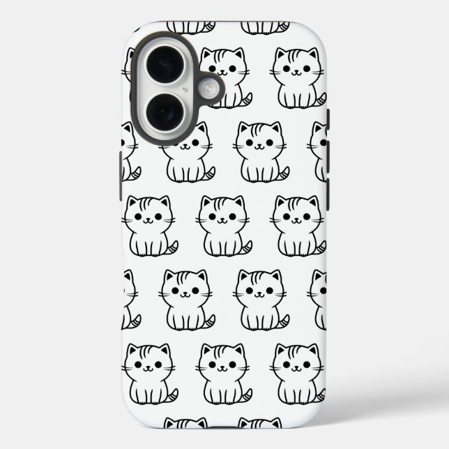 Coque Pour iPhone 16 Cute Kawaii Motif coque iphone (Verso)