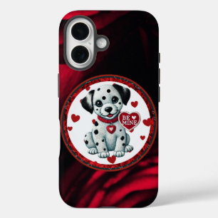 Coque Pour iPhone 16 Dalmatian Puppy iPhone 16 Coque - Be Mine Valentin